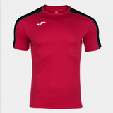 T-shirt JOMA Academy III rouge et noir vue de face