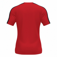 T-shirt JOMA Academy III rouge et noir vue de dos