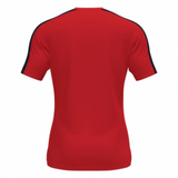 T-shirt JOMA Academy III rouge et noir vue de dos