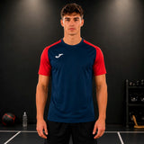T-shirt manches courtes ACADEMY IV Marine Rouge