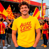 T-shirt Allez Lens jaune Finale 2026 porté