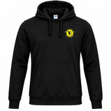 Sweat à capuche noir AAAE Nouvion Handball avec logo du club