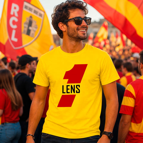 Tee-shirt "Lens" vintage – T-shirt supporter style Sang & Or